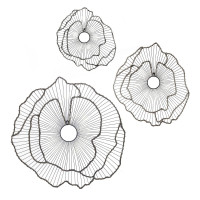 Настенный декор Flowers (набор 3 шт)