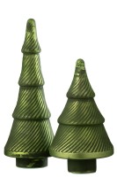Фигурка Christmas Tree Ribbed Matt Green 30 см