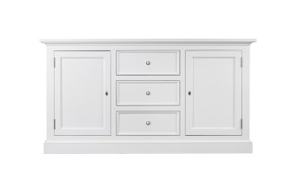 Комод Оксфорд с глухими дверцами белый