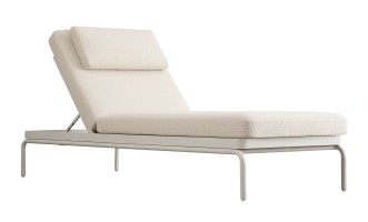 Шезлонг Таормина уличный, светлый