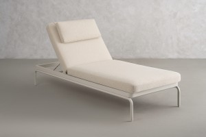 Шезлонг Таормина уличный, светлый