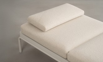 Шезлонг Таормина уличный, светлый