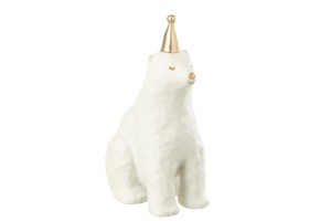 Фигурка Polar Bear White/Gold 25 см