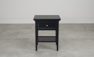 Прикроватная тумба Оксфорд с 1 ящиком чёрная