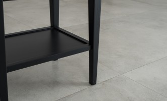 Прикроватная тумба Оксфорд с 1 ящиком чёрная