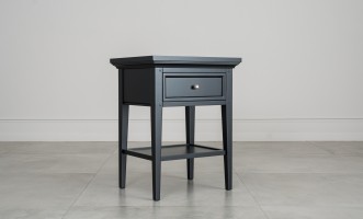 Прикроватная тумба Оксфорд с 1 ящиком чёрная