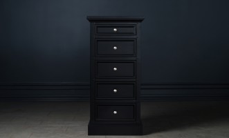 Комод Оксфорд высокий чёрный