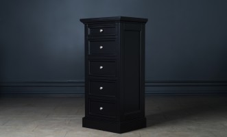 Комод Оксфорд высокий чёрный