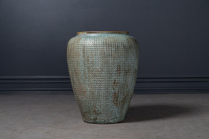 Кашпо Dimple Jar opal green