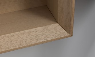 Подвесной шкаф Dive с зеркальным фасадом правый