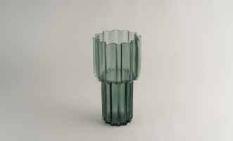 Ваза Crystal green L