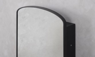 Шкаф навесной с зеркалом Miro Black