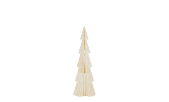 Фигурка Paper Christmas Tree cream S