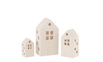 Декор настольный Houses white набор 3 шт
