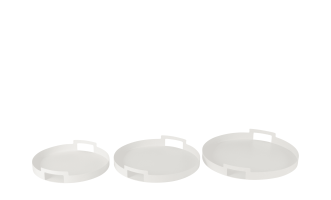 Подносы декоративные Trays White набор 3 шт