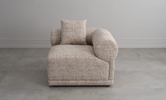 Диван Лугано одноместная секция с подлокотником правая