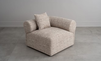 Диван Лугано одноместная секция с подлокотником правая