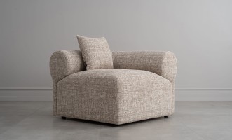 Диван Лугано одноместная секция с подлокотником правая