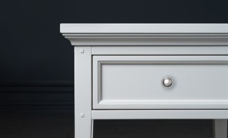 Прикроватная тумба Оксфорд с 1 ящиком белая