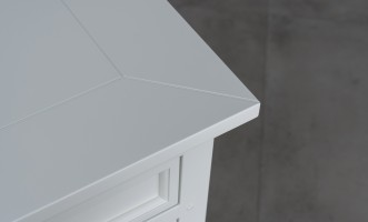 Комод Оксфорд высокий белый