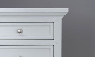 Комод Оксфорд высокий белый