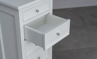 Комод Оксфорд высокий белый