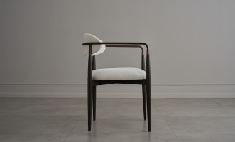 Стул Bradley тёмный с подлокотниками nomad snow