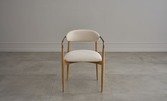 Стул Bradley светлый с подлокотниками cushing snow