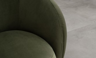 Крутящееся кресло Lilly зелёное