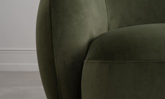 Крутящееся кресло Lilly зелёное