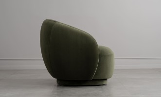 Крутящееся кресло Lilly зелёное