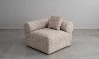 Диван Лугано одноместная секция с подлокотником левая