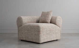 Диван Лугано одноместная секция с подлокотником левая