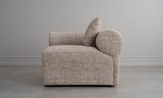 Диван Лугано одноместная секция с подлокотником левая