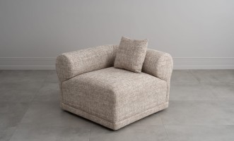 Диван Лугано одноместная секция с подлокотником левая