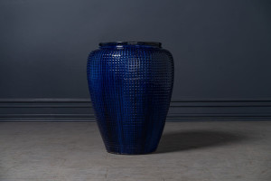 Кашпо Dimple Jar bright blue