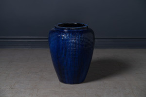 Кашпо Dimple Jar bright blue