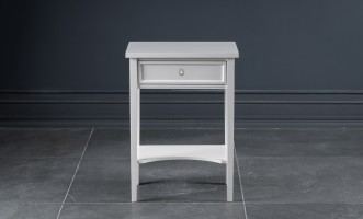 Прикроватная тумба Оксфорд высокая с 1 ящиком белая