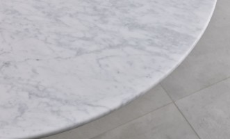 Стол обеденный овальный Уно Каррарский мрамор/Carrara