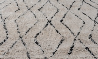 Ковёр Vasu с чёрным орнаментом