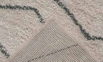 Ковёр Vasu 120x180 см с зелёным орнаментом