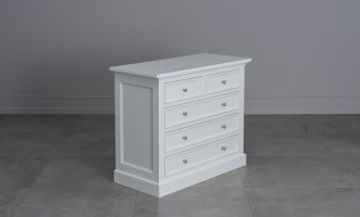 Комод Оксфорд с 5-ю ящиками белый