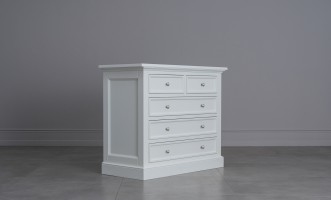 Комод Оксфорд с 5-ю ящиками белый