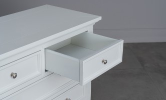 Комод Оксфорд с 5-ю ящиками белый