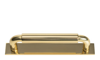 Ручка-скоба Button 4in aged brass