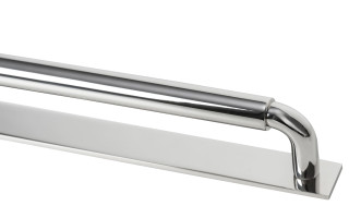 Ручка-скоба Button 12in polished nickel