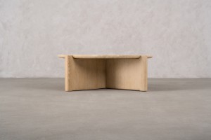 Стол кофейный Пеббл с каменной столешницей диам. 110 см