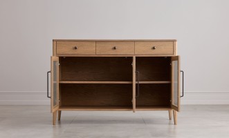 Витрина низкая трехстворчатая Ecru