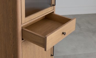 Витрина Экрю одностворчатая левая