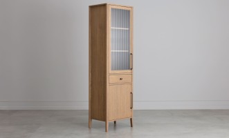 Витрина Экрю одностворчатая левая